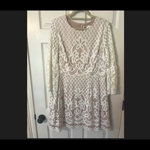 Eliza J Bell Sleeve Fit & Flare Dress